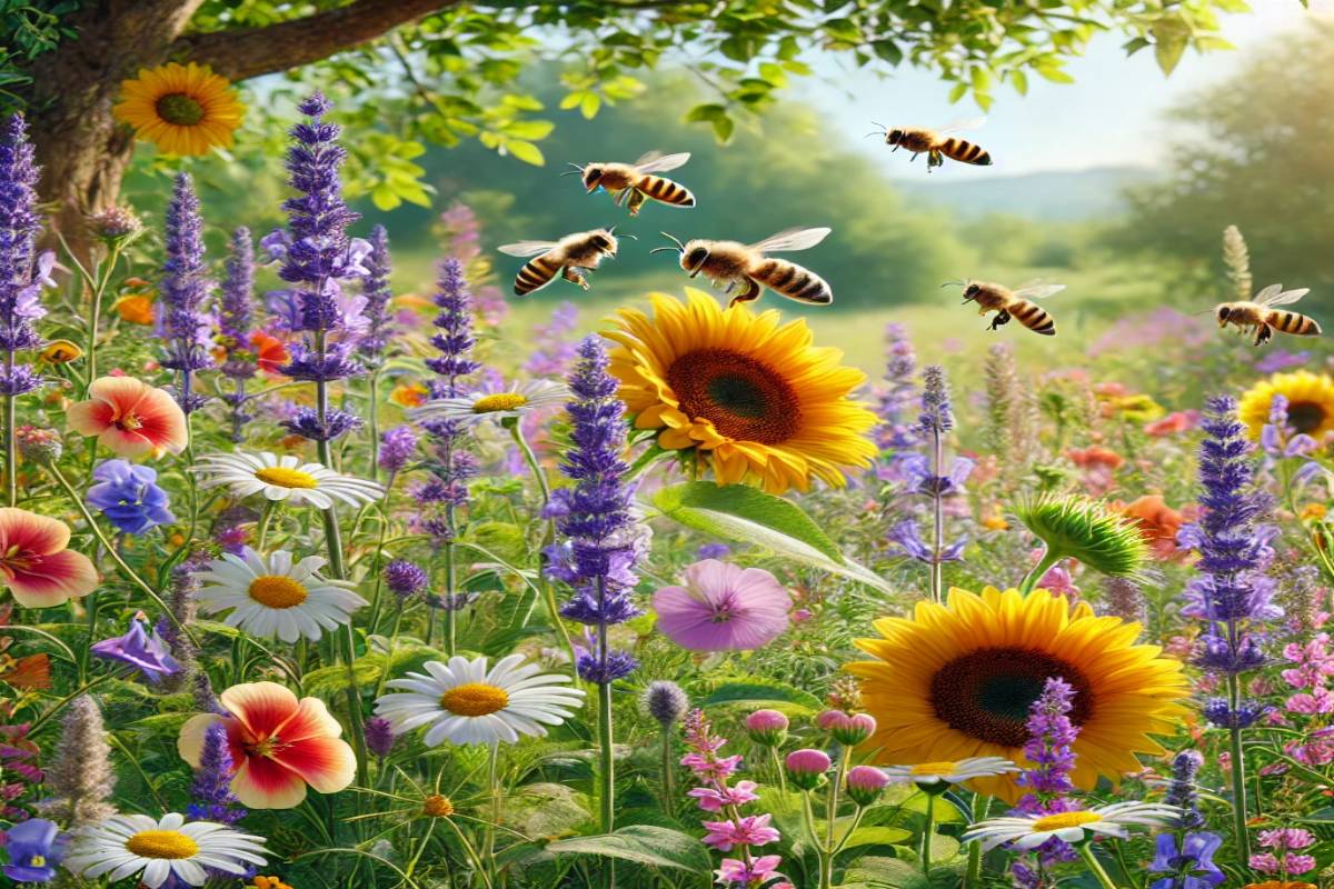 fleurs pollinisation abeilles